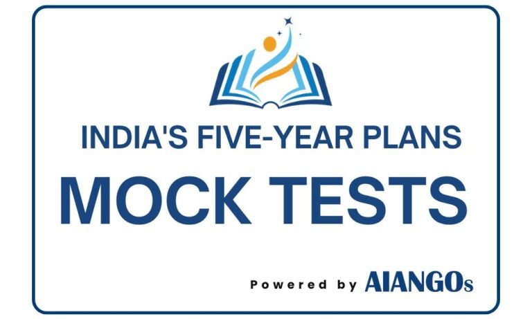India’s Five-Year Plans – MCQ from Study Material (Basic)