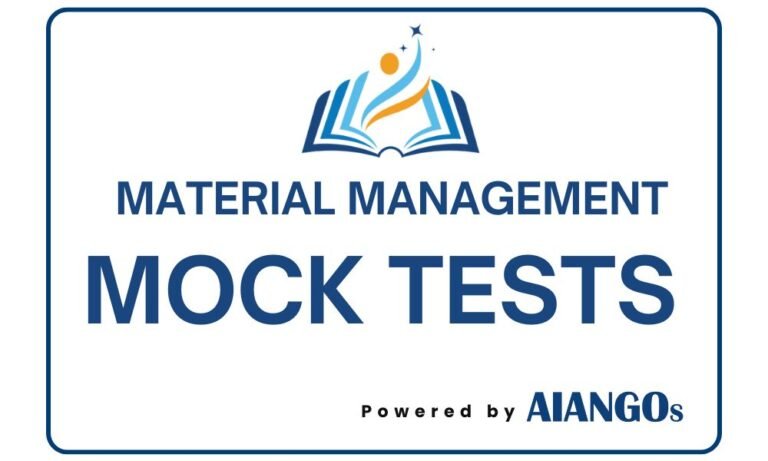 Material Management – MCQ from Study Material (Basic)